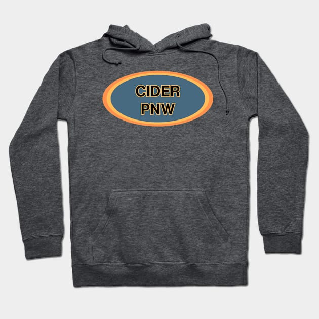 Cider Pacific Northwest! Retro Vintage Cloudy PNW Decal Style Hoodie by SwagOMart